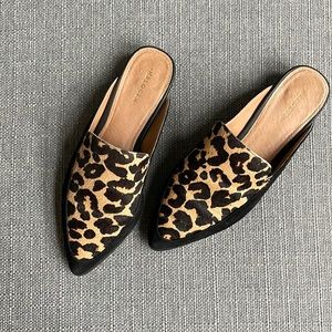 Halogen calf hair mules, Sz 5.5 (fits like 6).